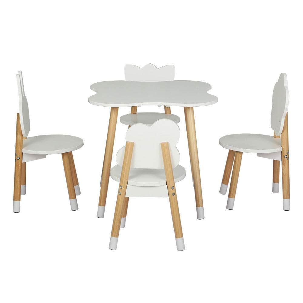 Sleek Kids Activity Table and Chairs Set - 5 Piece