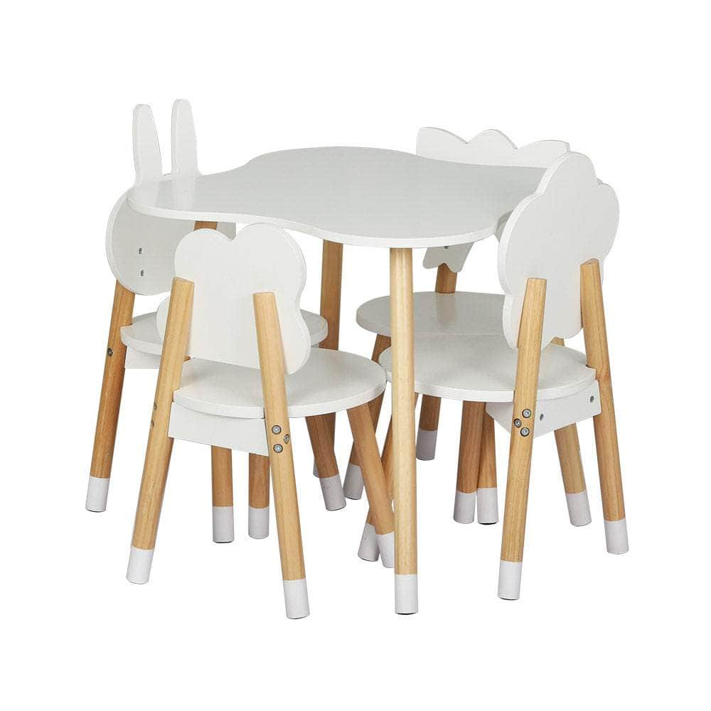 Sleek Kids Activity Table and Chairs Set - 5 Piece