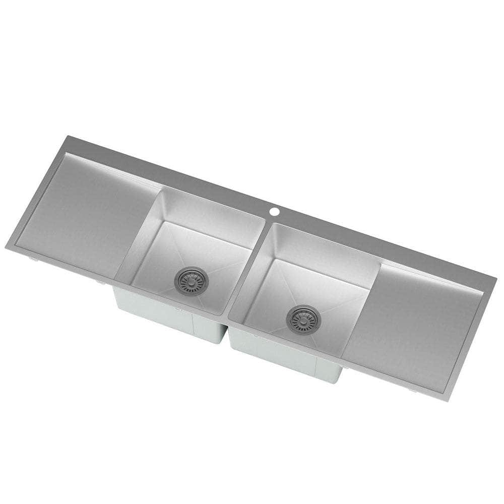 Sleek Stainless Steel Kitchen Sink - Under/Top/Flush Mount