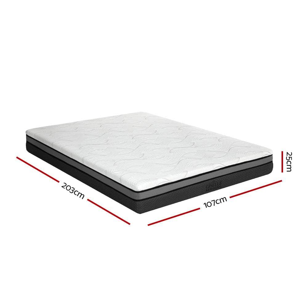 Sleep Like Royalty on a King Single 25cm Cool Gel Memory Foam Bed