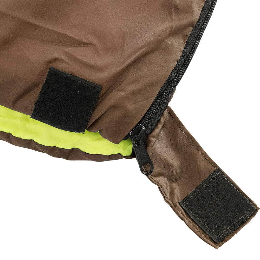 Sleeping Bag Double Bags Thermal Camping Hiking Tent Brown -5°C