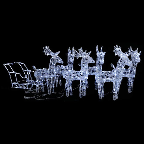 Sleigh Christmas Decoration 320 LEDs Acrylic