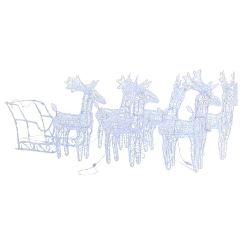 Sleigh Christmas Decoration 320 LEDs Acrylic