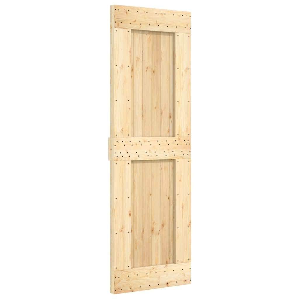 Sliding Door with Hardware Set - Solid Wood Pine