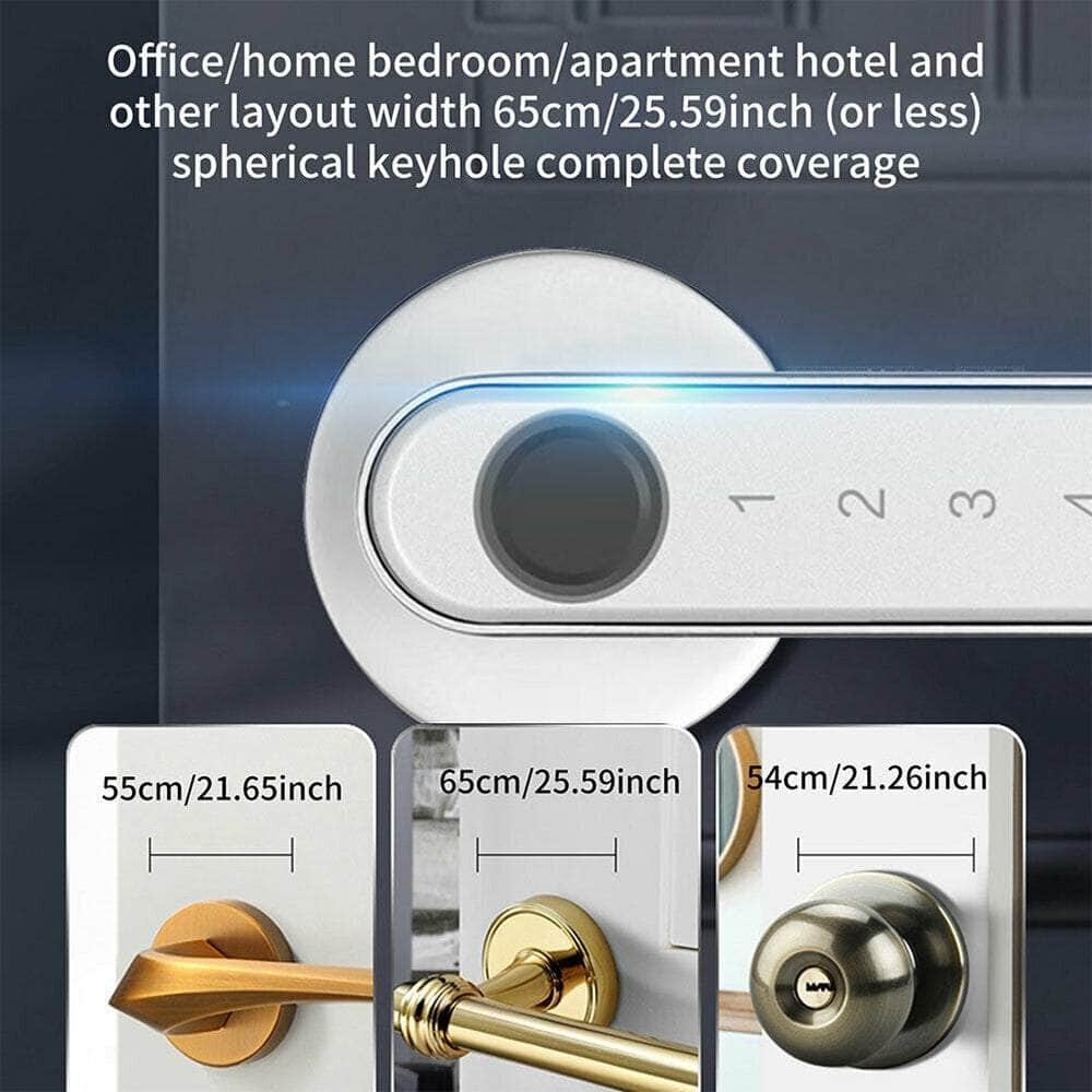 Smart Fingerprint Door Lock Electronic Handle Digital Bluetooth Key APP