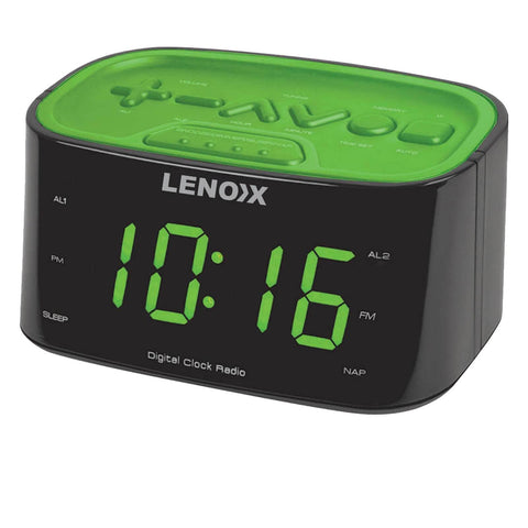 Smartphone-Charging Alarm Clock & Fm Radio (Black) W/ Usb Port