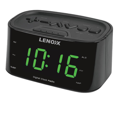 Smartphone-Charging Alarm Clock & Fm Radio (Black) W/ Usb Port