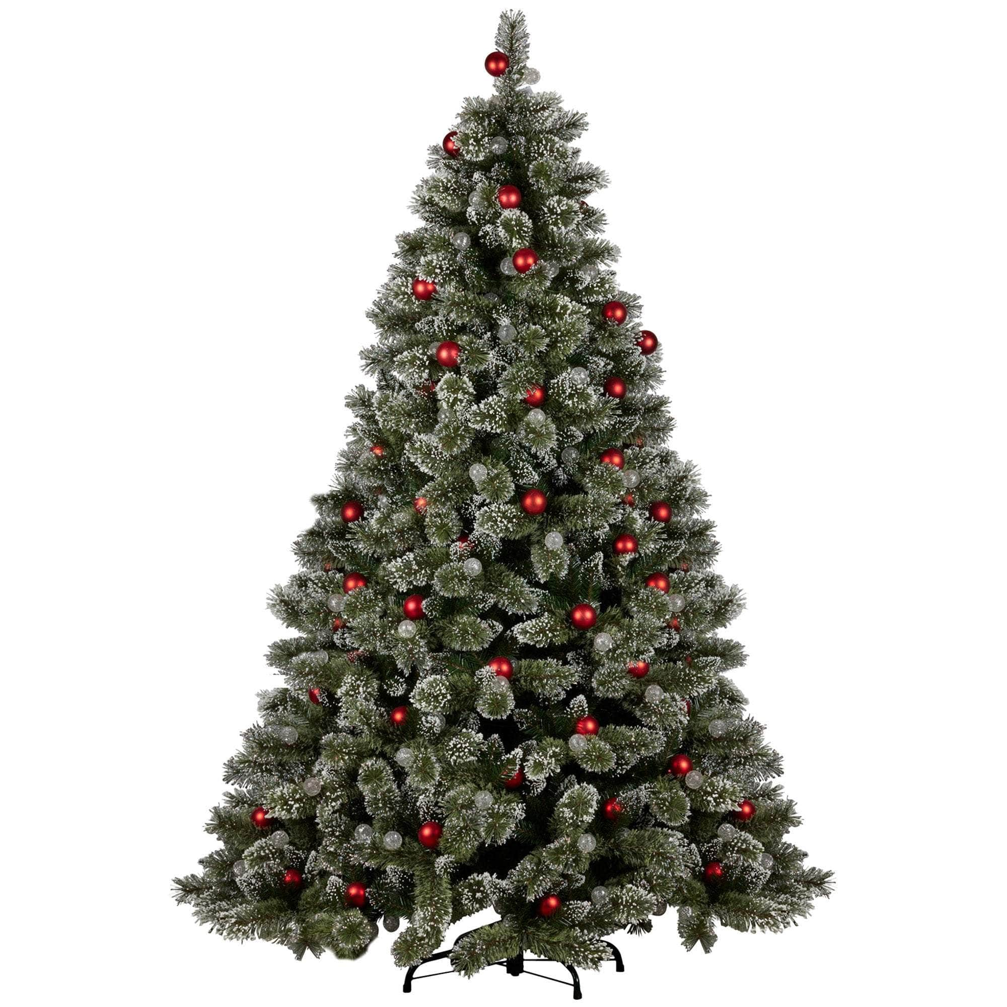 Snowy Bristle 1.8m Multicolour Pre-Lit Christmas Tree with 948 Tips