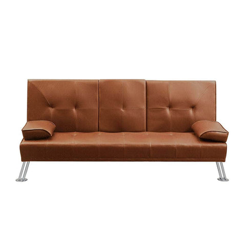 Sofa Bed Adjustable Recliner Brown