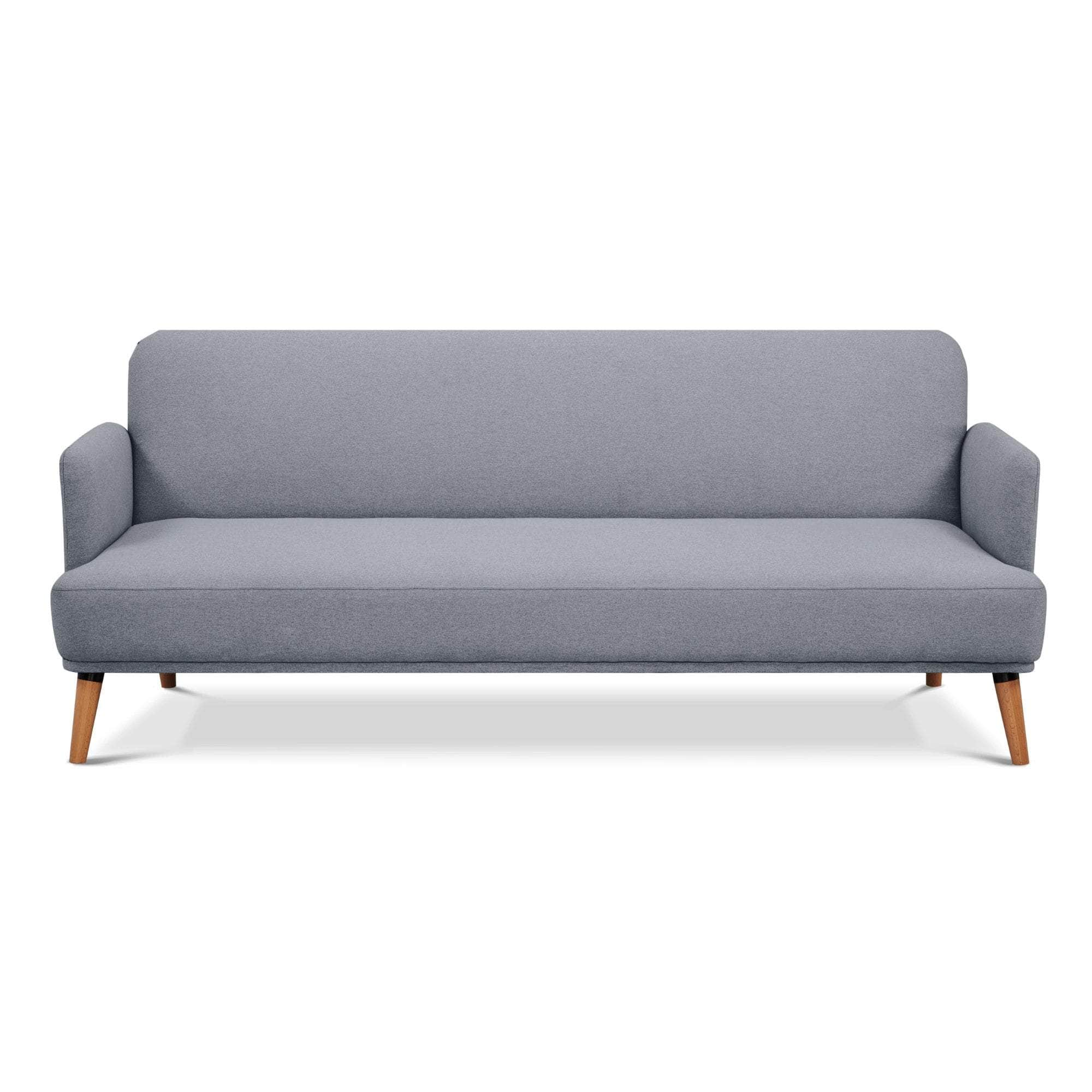 Sofa Bed Fabric Uplholstered Lounge Couch - Grey