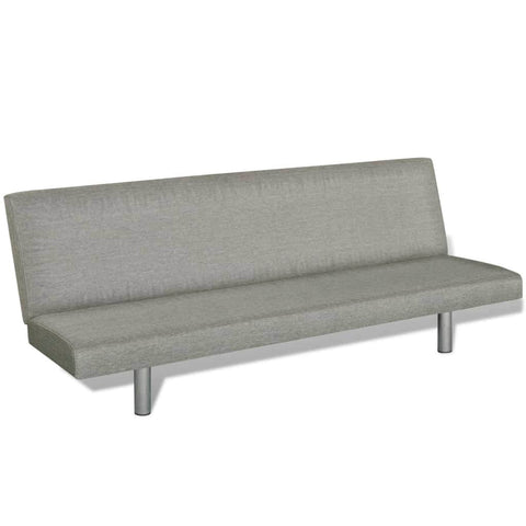 Sofa Bed Grey Polyester