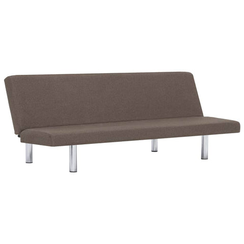 Sofa Bed Taupe Polyester