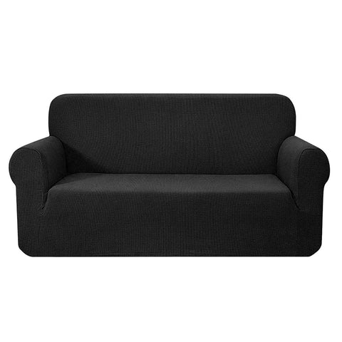 Sofa Cover Couch Covers 3 Seater High Stretch Black