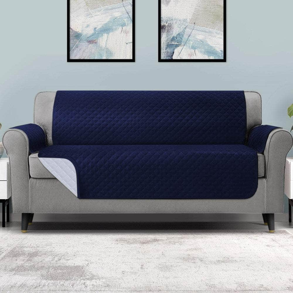 Sofa Cover Couch Covers 4 Seater 100% Water Resistant Navy