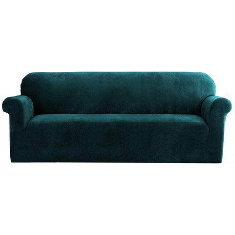 Sofa Cover Couch Covers 4 Seater Velvet Agate Green