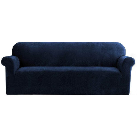 Sofa Cover Couch Covers 4 Seater Velvet Sapphire