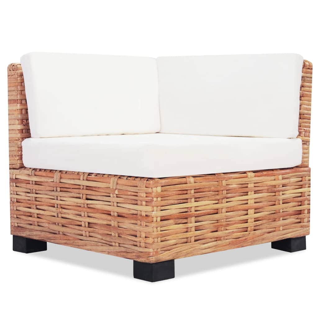 Sofa Set 16 Pieces Natural Rattan