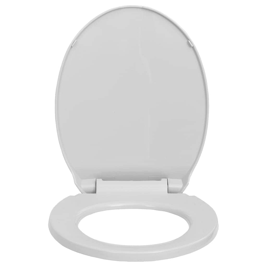 Soft-Close Toilet Seat Quick Release Light Grey Oval