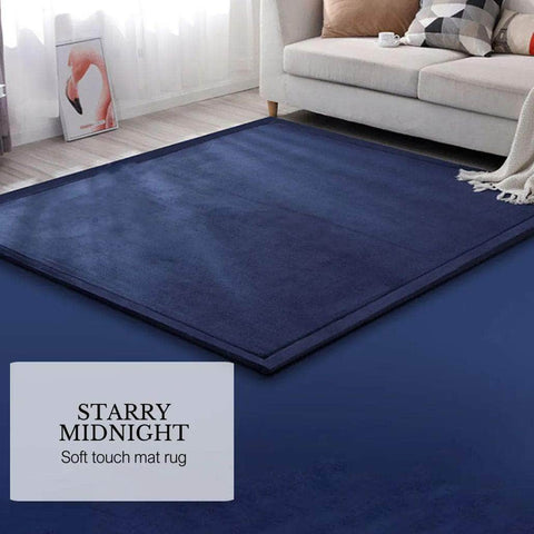 Soft Touch Ultra Plush Memory Foam Tatami Midnight Blue Mat