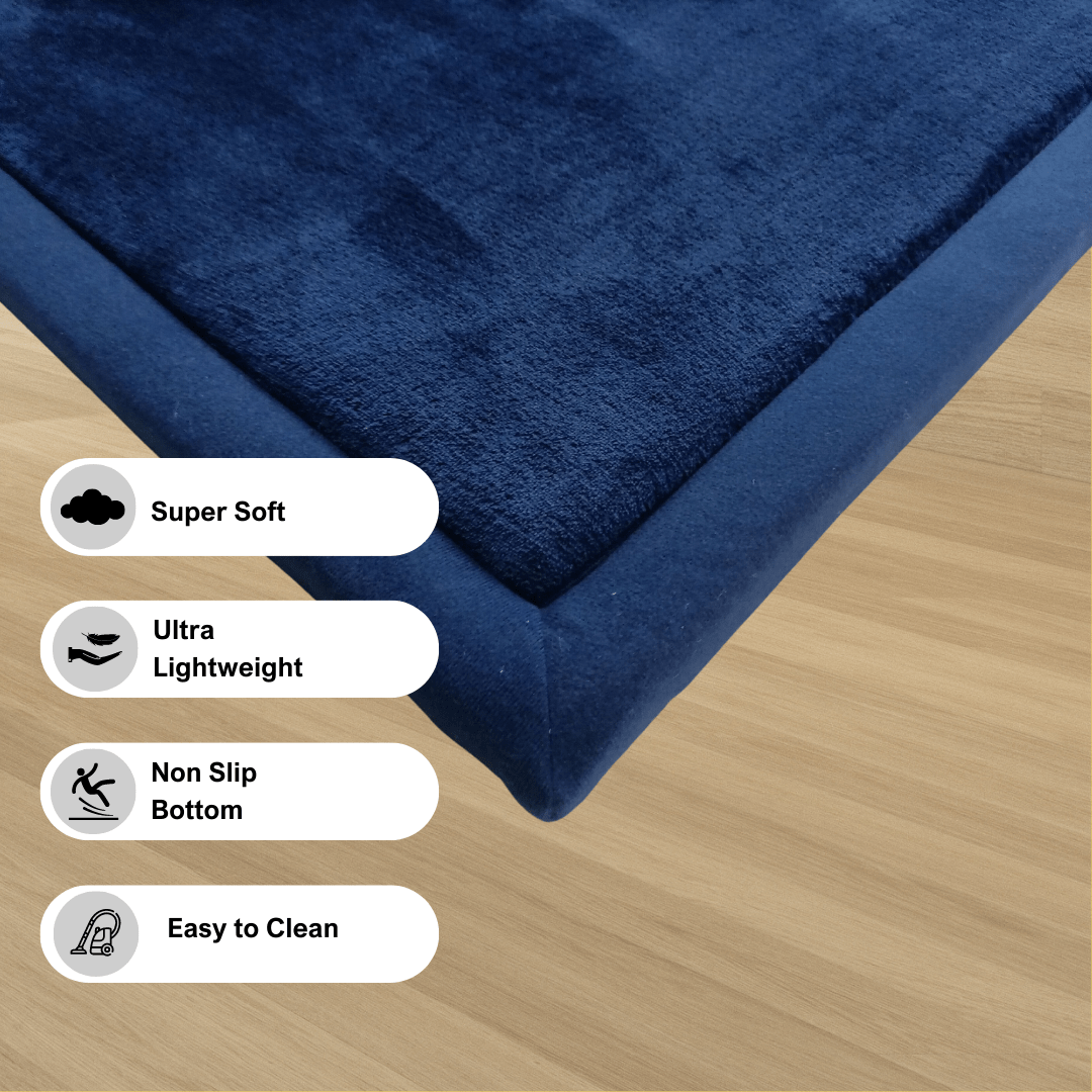 Soft Touch Ultra Plush Memory Foam Tatami Midnight Blue Mat