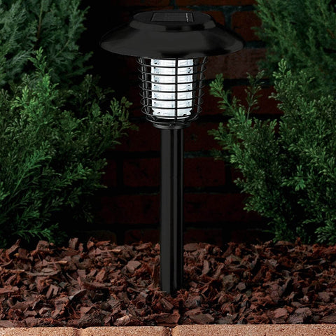 Solar Buzz: Black Wireless Mosquito Killer Lamp