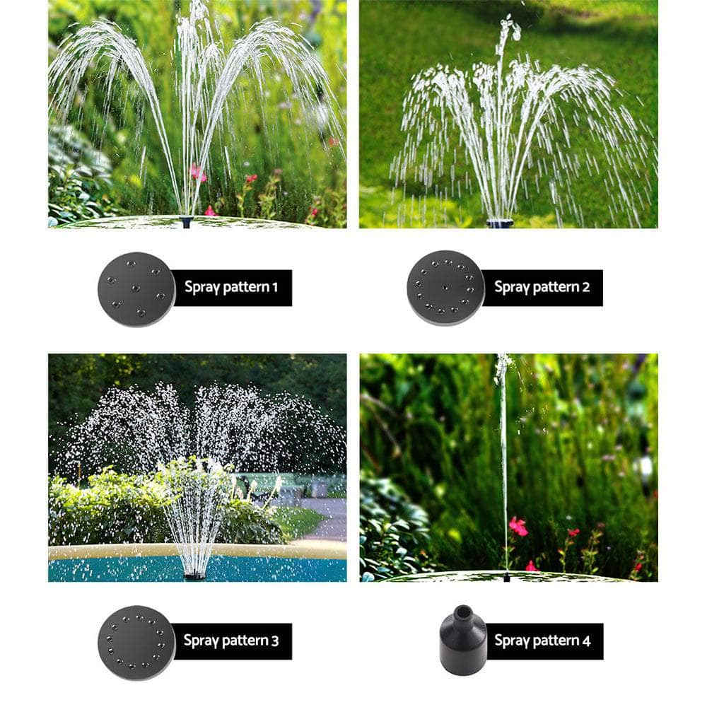 Solar Pond Pump Powered Garden Pool Water Fountain Kit 2.6Ft