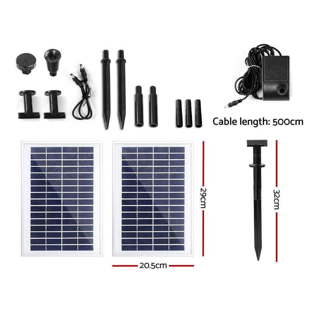 Solar Pond Pump With 2 Panels 7.2Ft