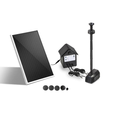 Solar Pond Pump With Battery Kit Led Lights 4Ft