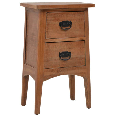 Solid Bedside Cabinet -brown