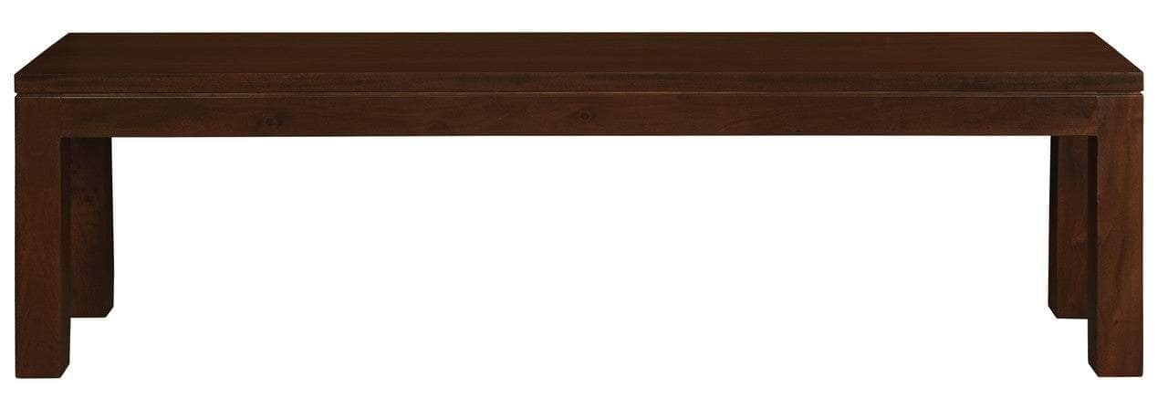 Solid Mahogany Timber Bench (Chocolate)