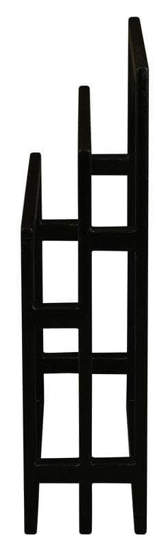 Solid Mahogany Timber Towel Stand (Black)