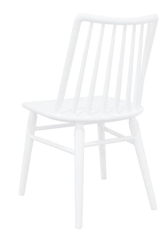 Solid Oak Dining Chair - Set of 2 (White)