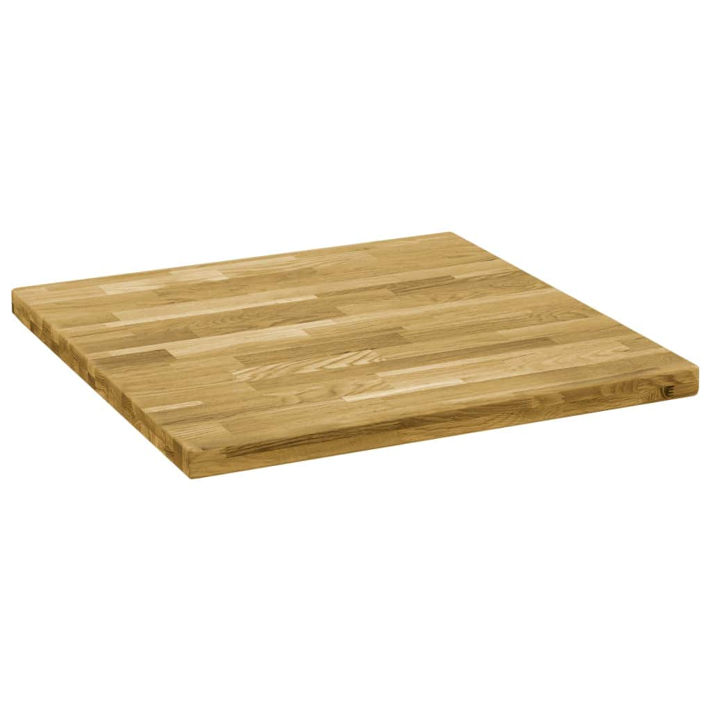 Solid Oak Wood Square Table Top 44 mm