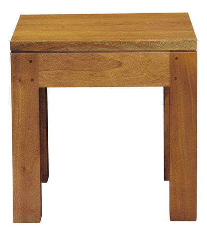 Solid Timber Lamp Table Light Pecan/Chocolate