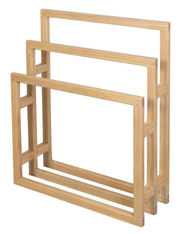 Solid White Cedar Wood Towel Stand (Natural)