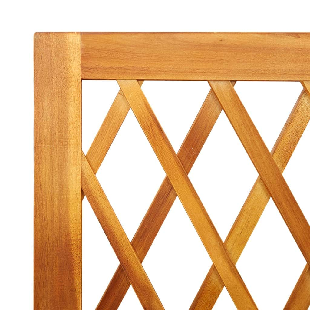 Solid Wood Acacia - Planter with Trellis