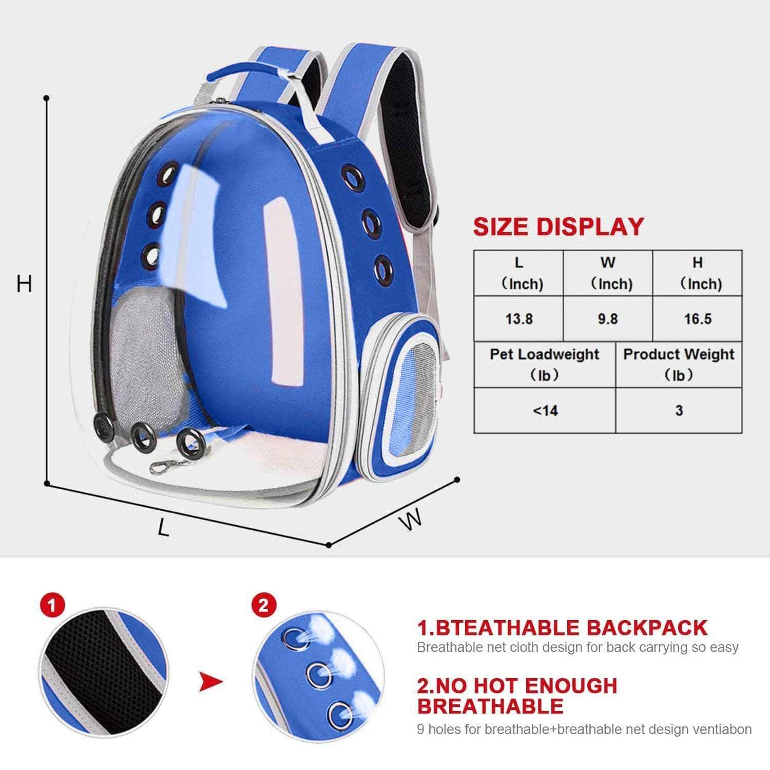 Space Capsule Backpack - Model 1 (Blue)