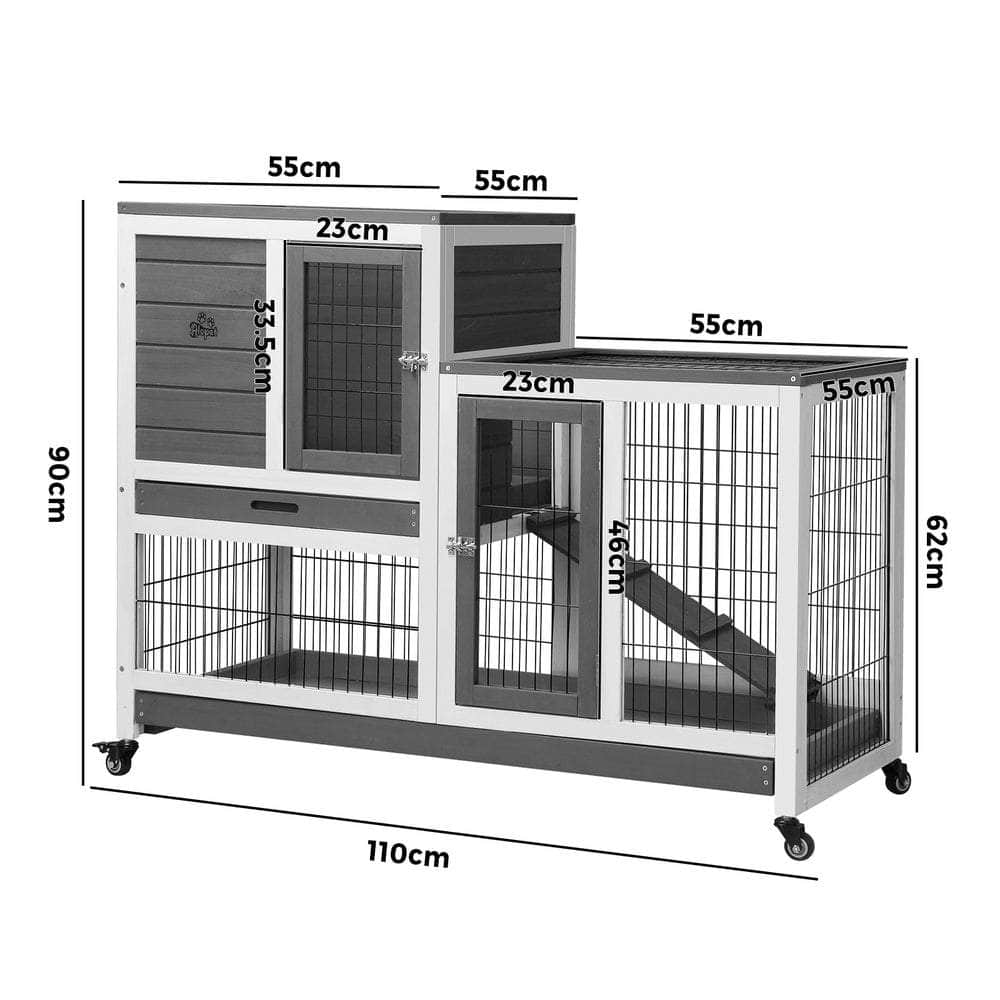 Spacious Alopet Hutch - Ideal Home for Rabbits and Chickens