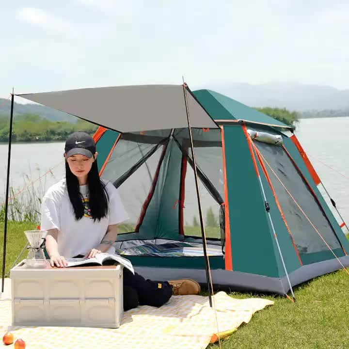 Spacious Straight-Door Tent - Large Size