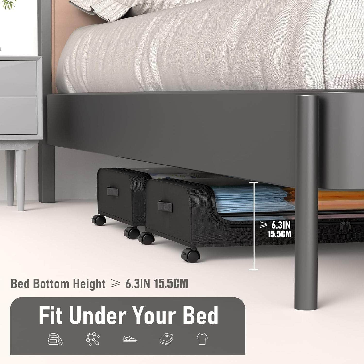 Spacious Under-Bed Storage Container - 50L