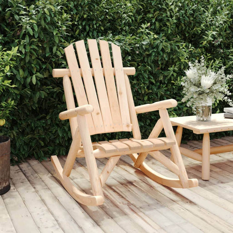 Spruce Wood Garden Rocking Chair