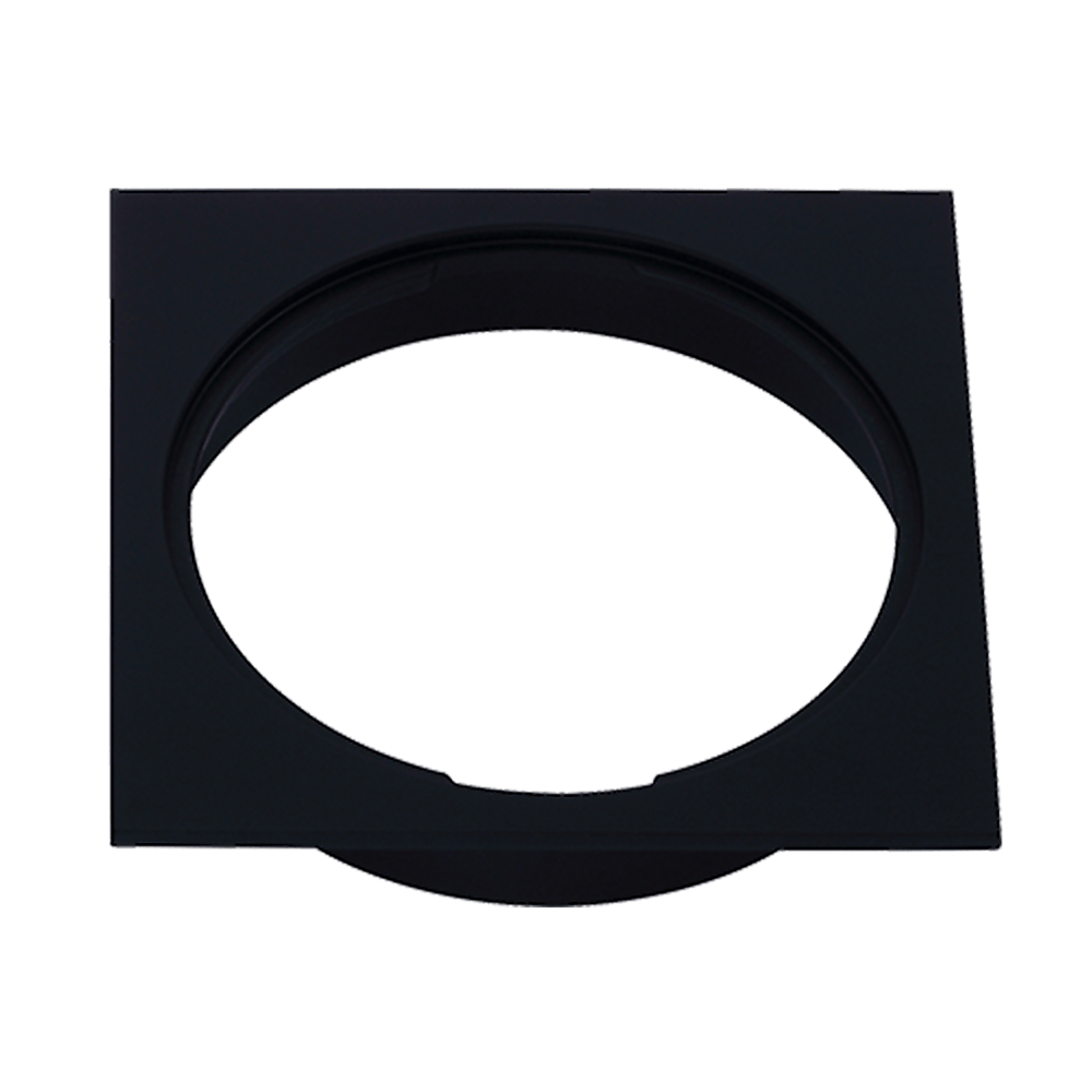 Square Black Floor Grate Drain 110 mm Full Brass Construction