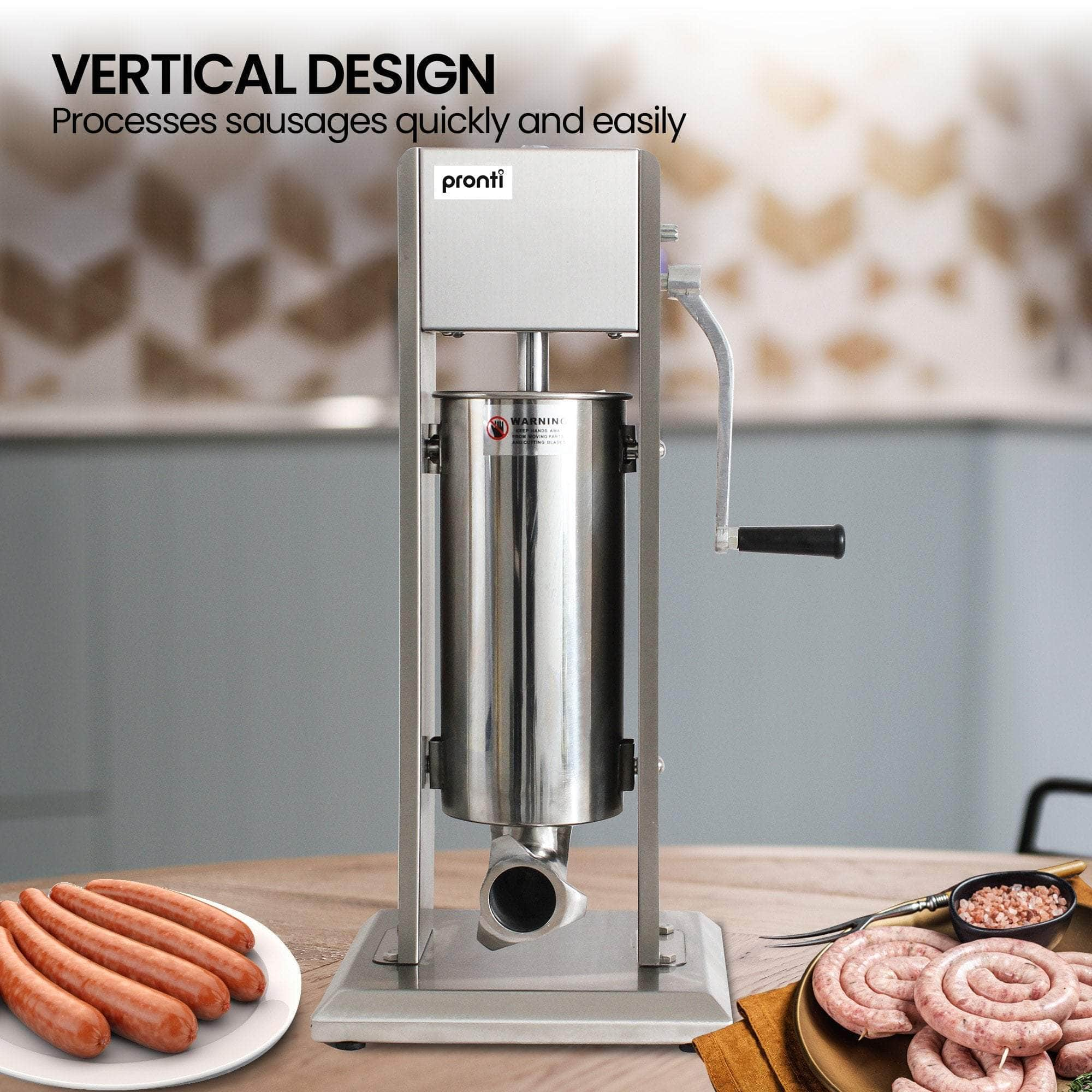 5L Stainless Steel Horizontal/Vertical Sausage Stuffer