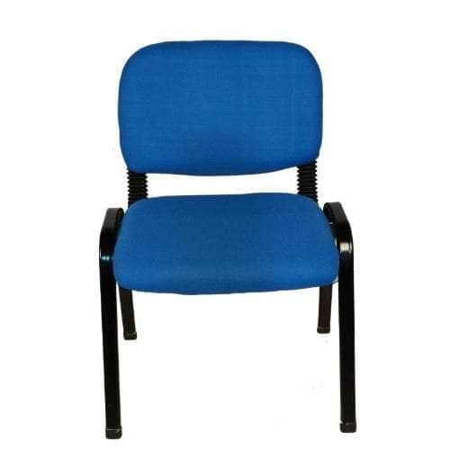 Stackable Office Conference Visitor and Community Chairs Blue