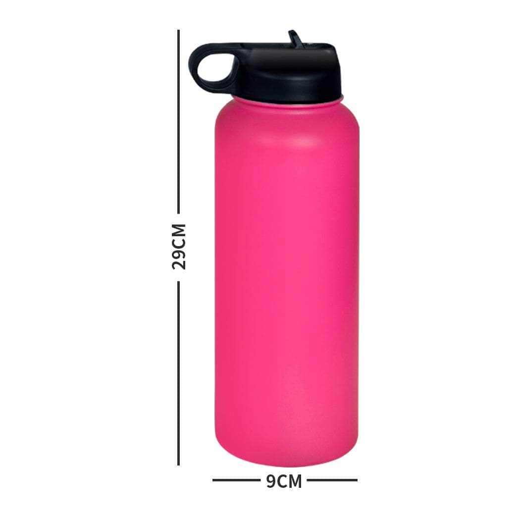 Stainless Steel Water Bottle Vacuum Insulated Thermos Double Wall with Straw