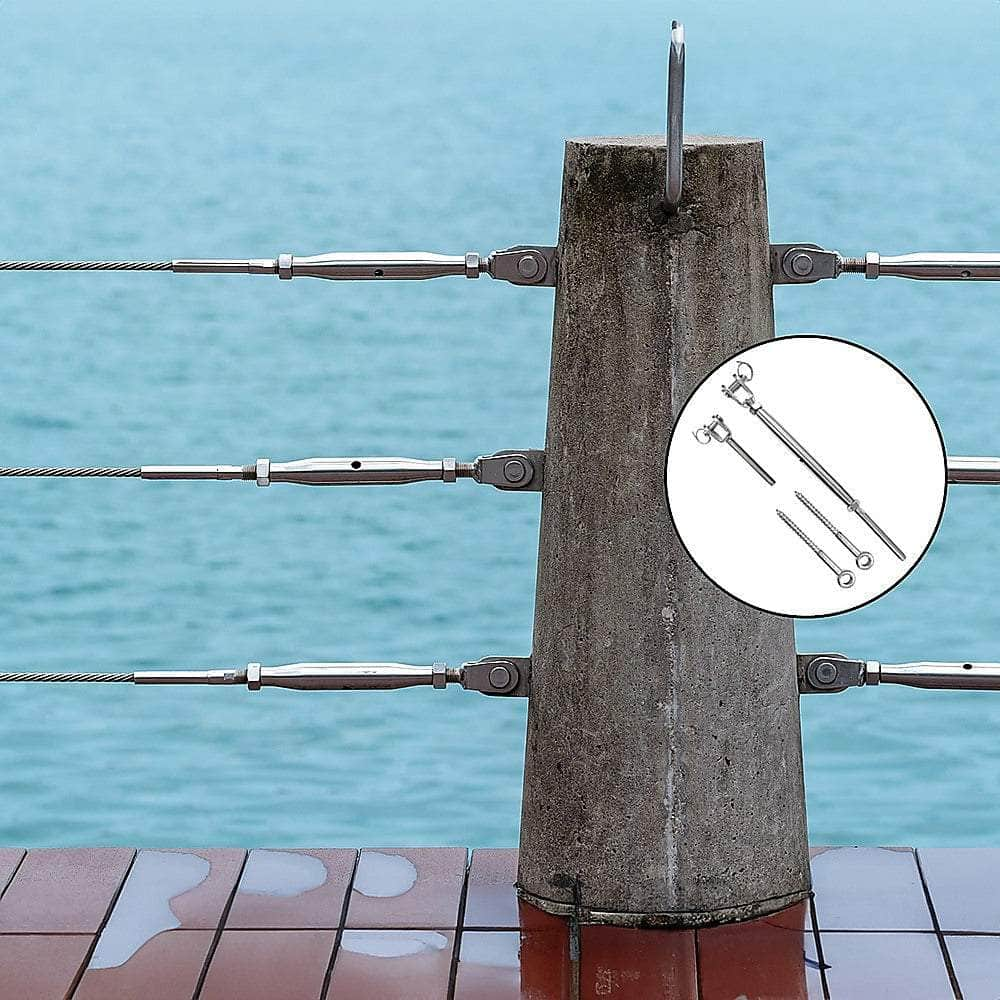 Stainless Steel Wire Rope Diy Balustrade Kit Jaw/Swage Fork