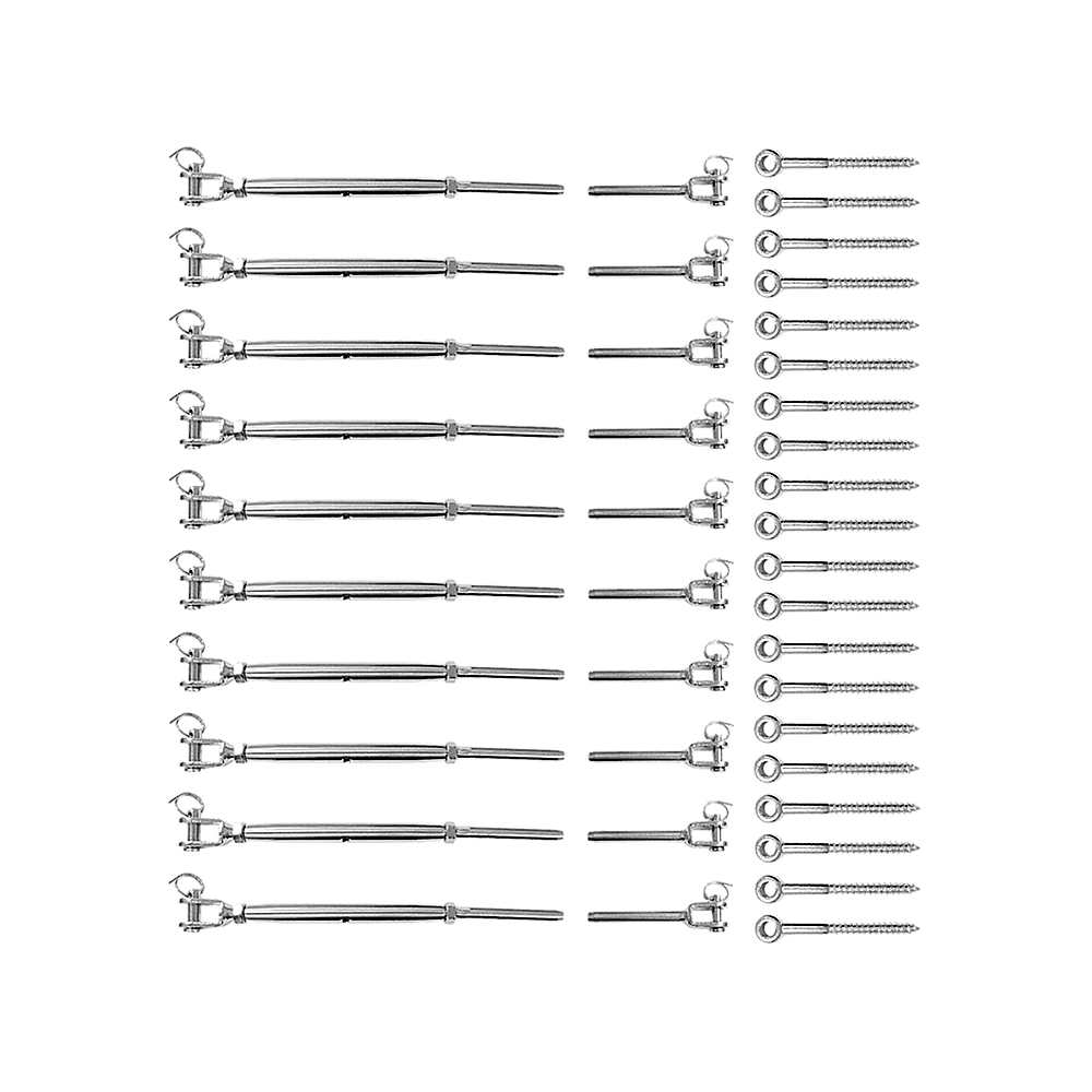 Stainless Steel Wire Rope Diy Balustrade Kit Jaw/Swage Fork