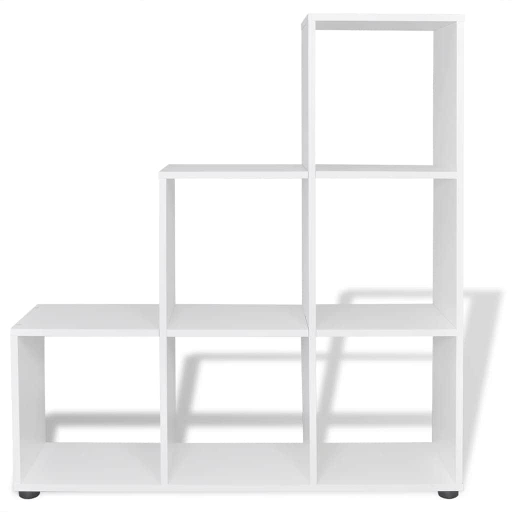 Staircase Bookcase/Display Shelf 107 cm White