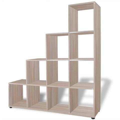 Staircase Bookcase/Display Shelf 142 cm Oak