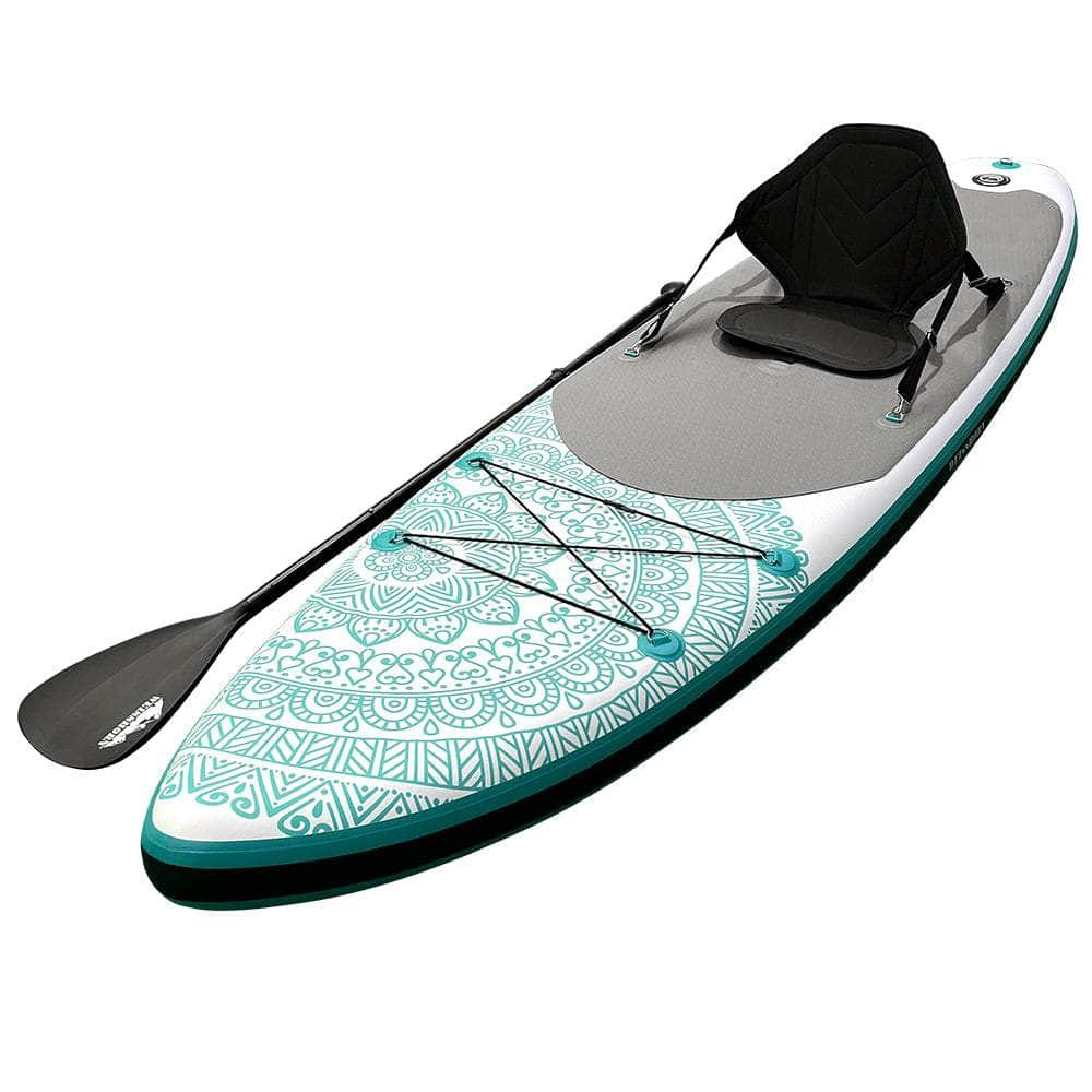 Stand Up Paddle Board 10.6Ft Inflatable Sup Surfboard Paddleboard Kayak Surf Green